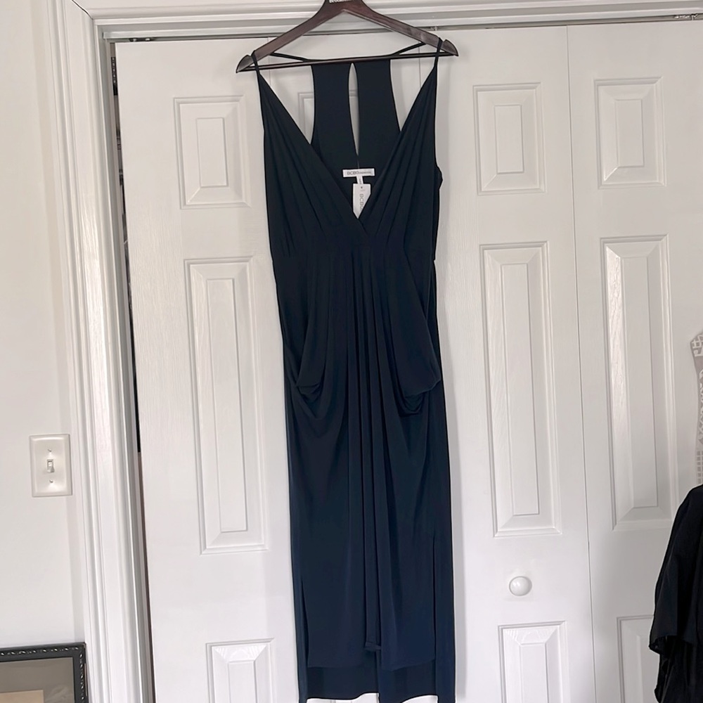 BCBG Navy Blue Dress- Size L- NWT
